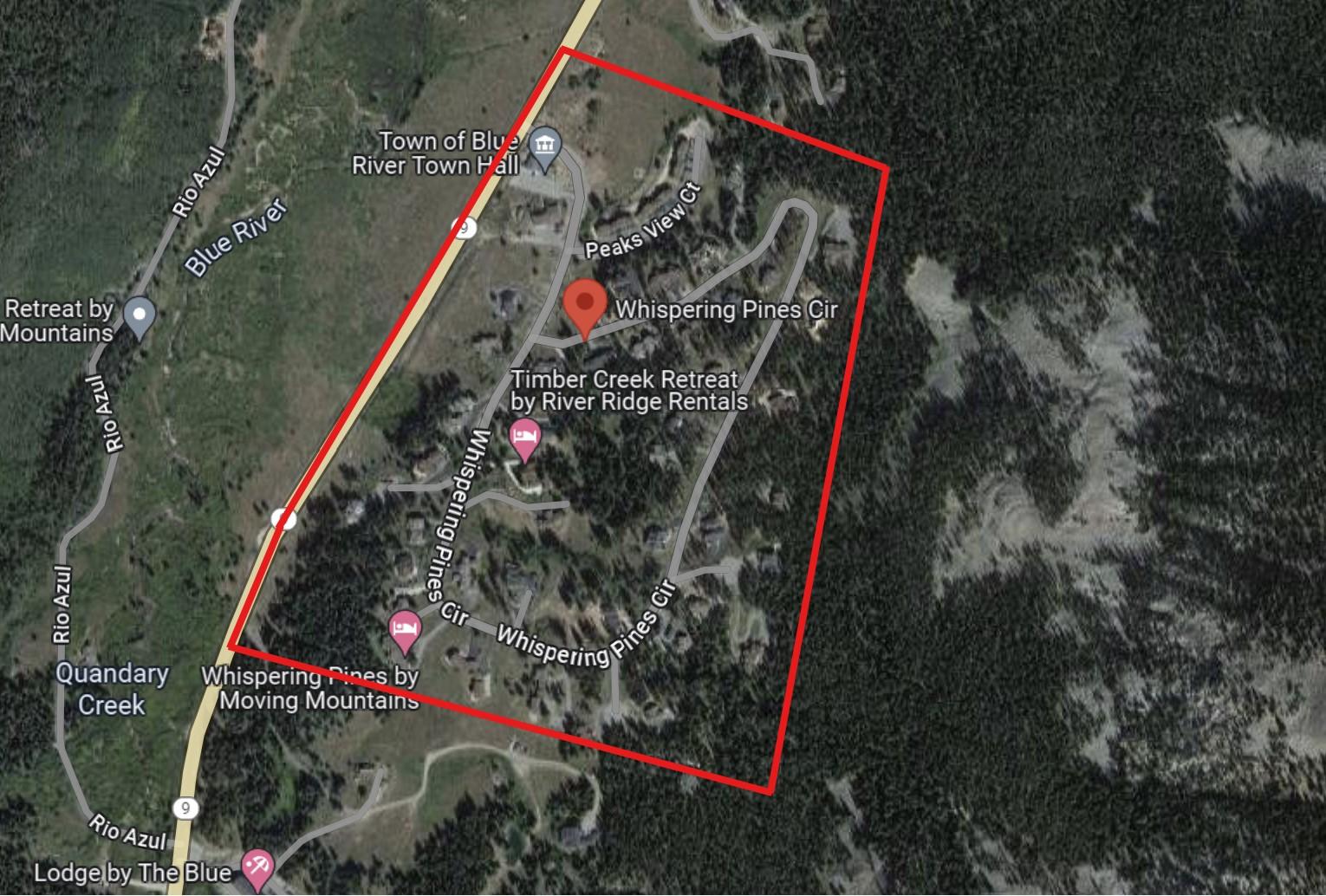 A map that depicts the boundary of Timber Creek Water District.